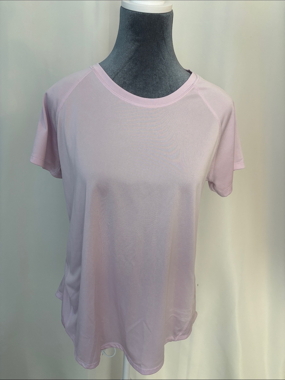 Light Pink Women's Short-Sleeve Workout Gear Top
